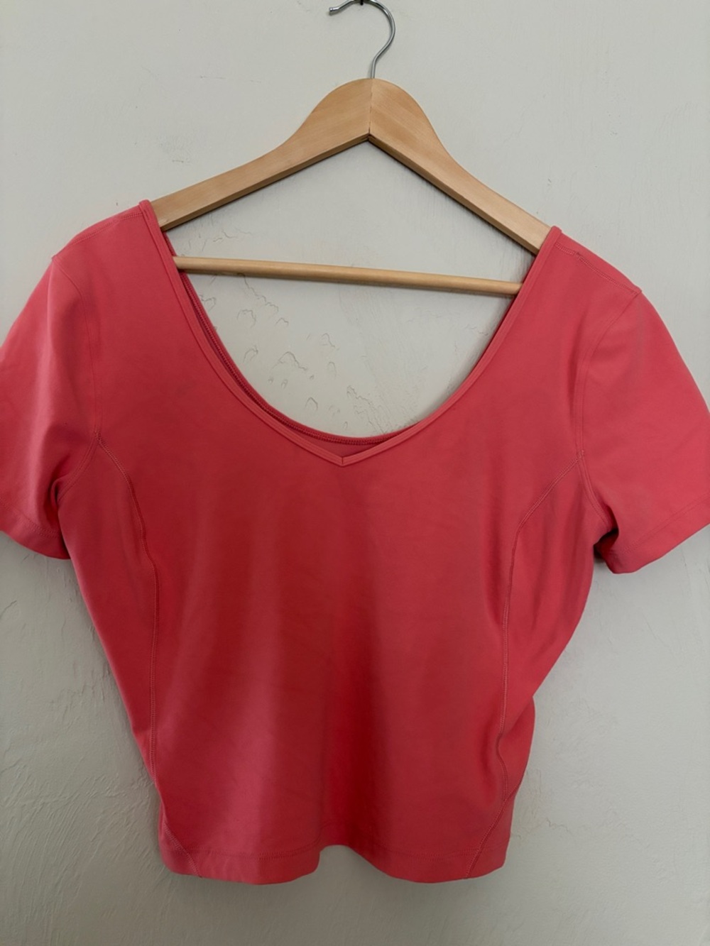 Lululemon Coral Align Tee.